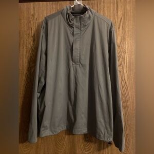 Polo Golf Ralph Lauren Size L Gray 3/4 Zip Long Sleeve Windbreaker Torrey Pines